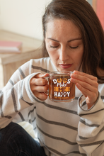 Load image into Gallery viewer, Dog Make me Happy 11oz - Coffee Mug Black
