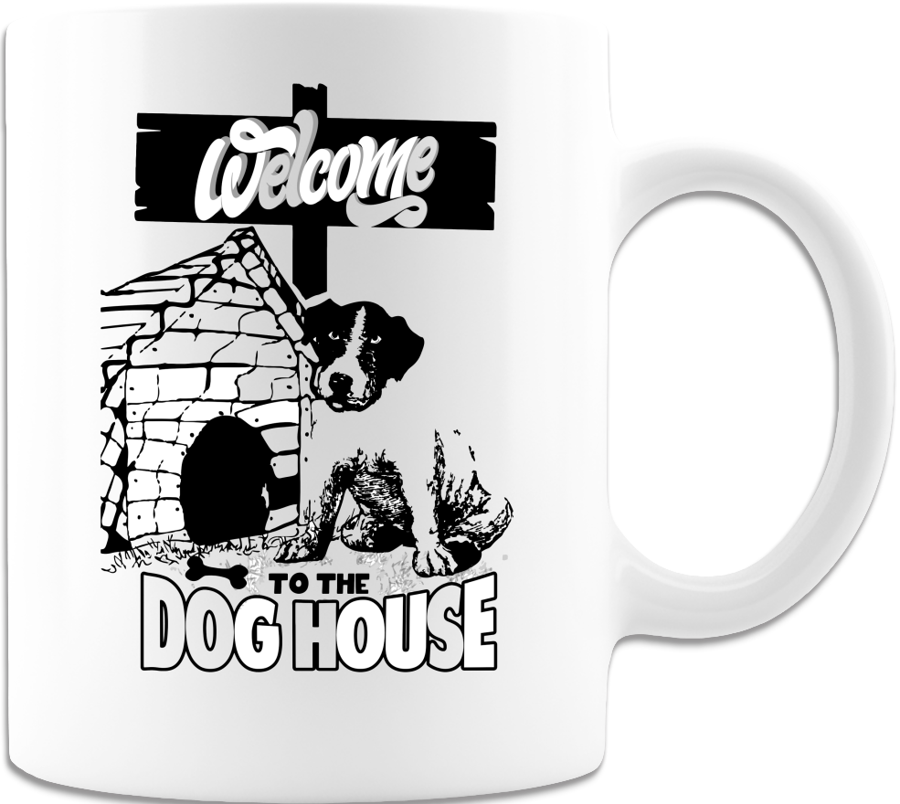 Dog House 11oz - Coffee Mug - White