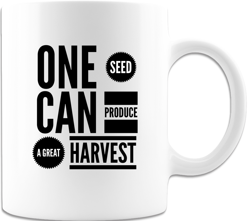 11oz Coffee Mug - White with Inspirational Quote