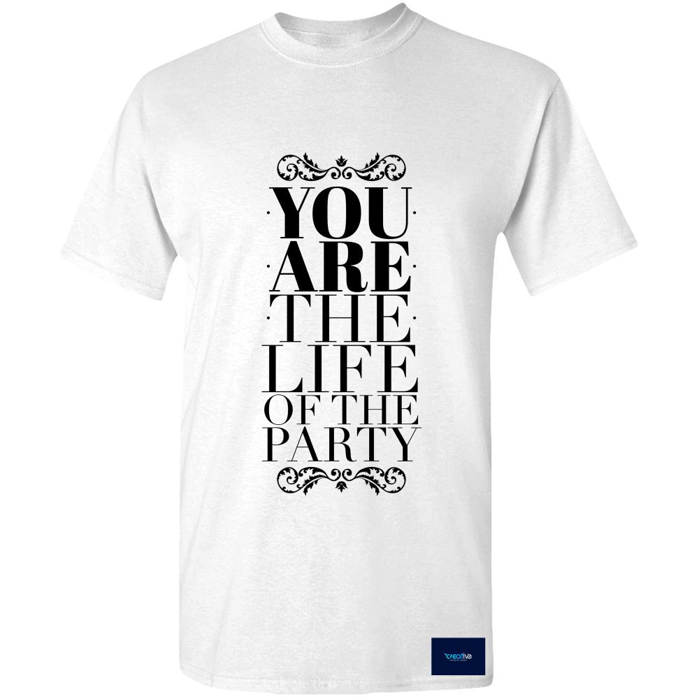 Nice Life Of The Party White Tee Shirt